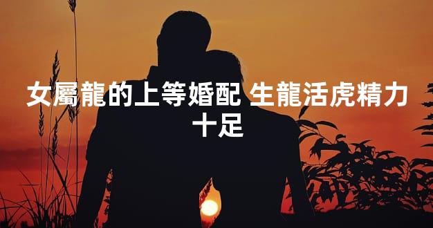 女屬龍的上等婚配 生龍活虎精力十足
